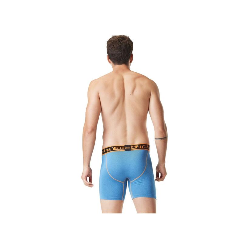 Lot de 4 Boxers longs homme chiné Aktiv Sport