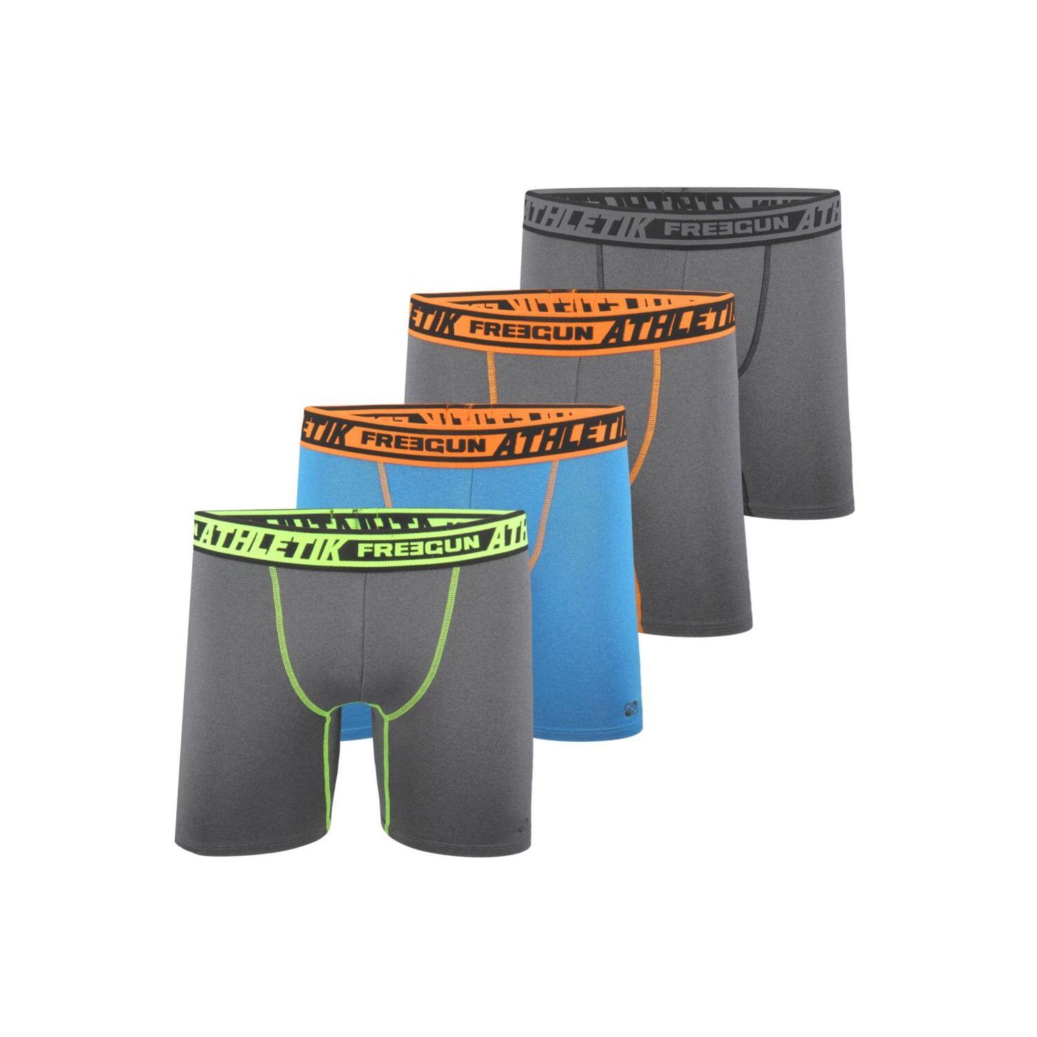 Lot de 4 Boxers longs homme chin Aktiv Sport