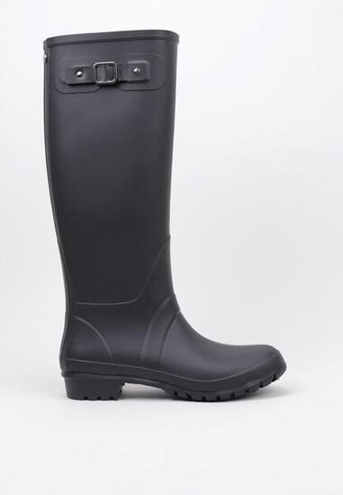 Bottes de pluie - Voile - Femme - Tige haute, talon plat - Igor BOIRA - Noir
