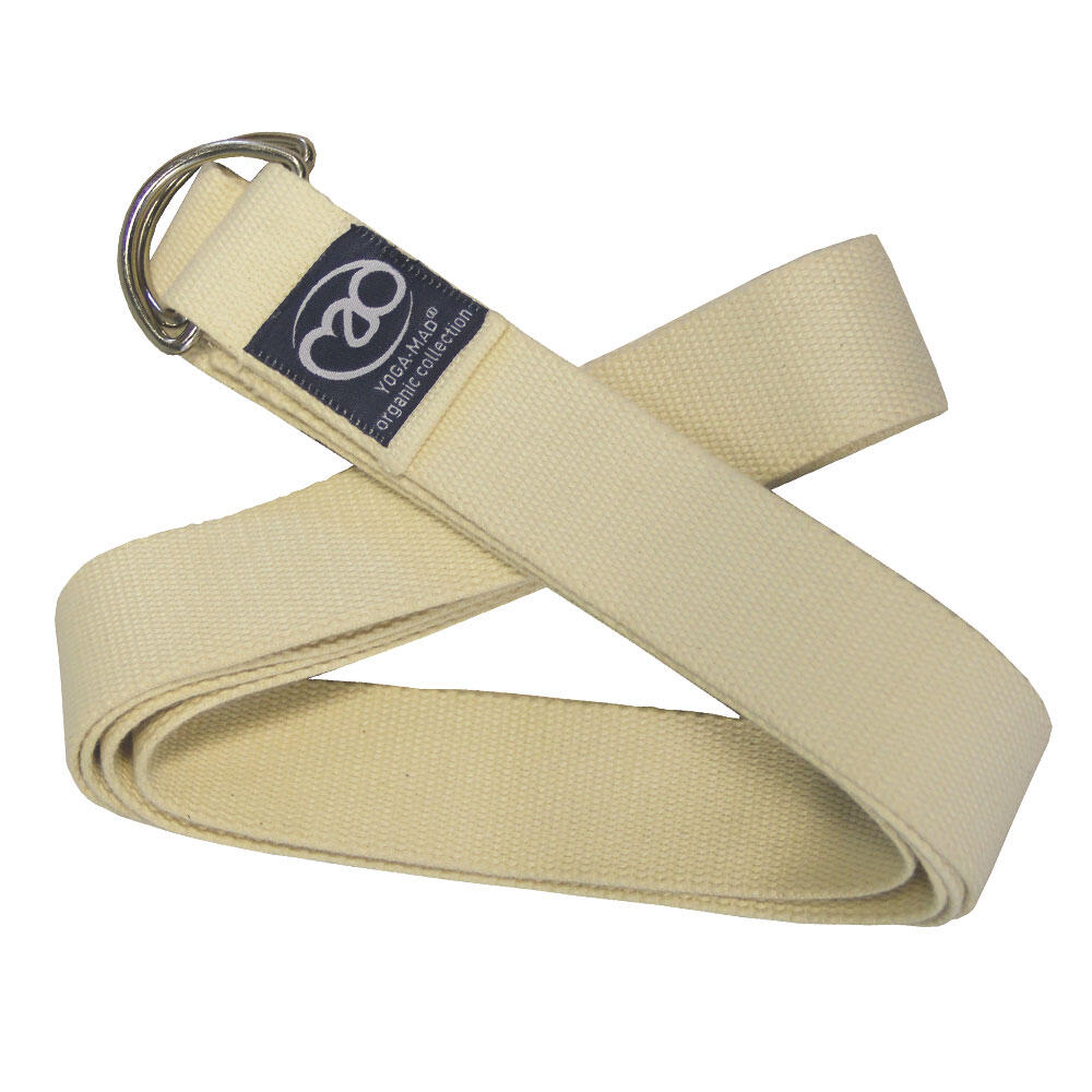 FITNESS-MAD Organic Cotton Yoga Belt (Cream)