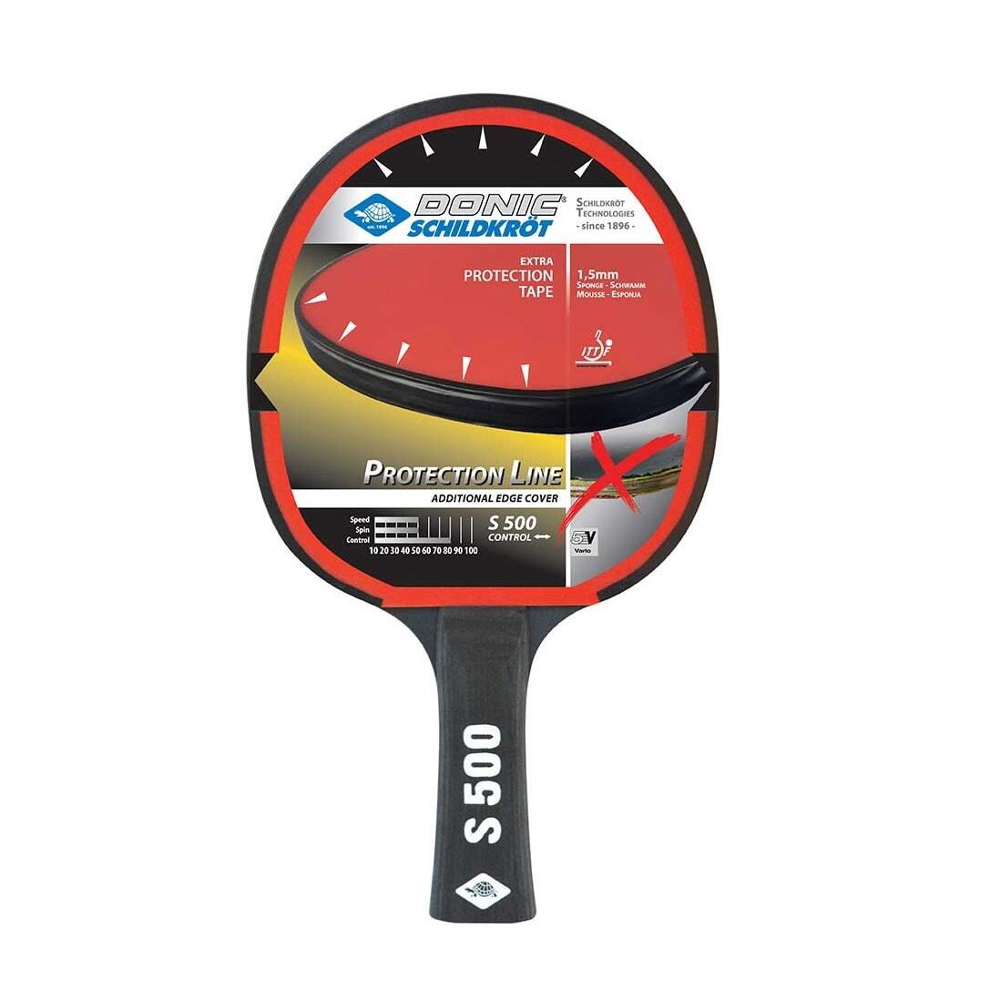 Table Tennis Bat (Black/Red) 2/3