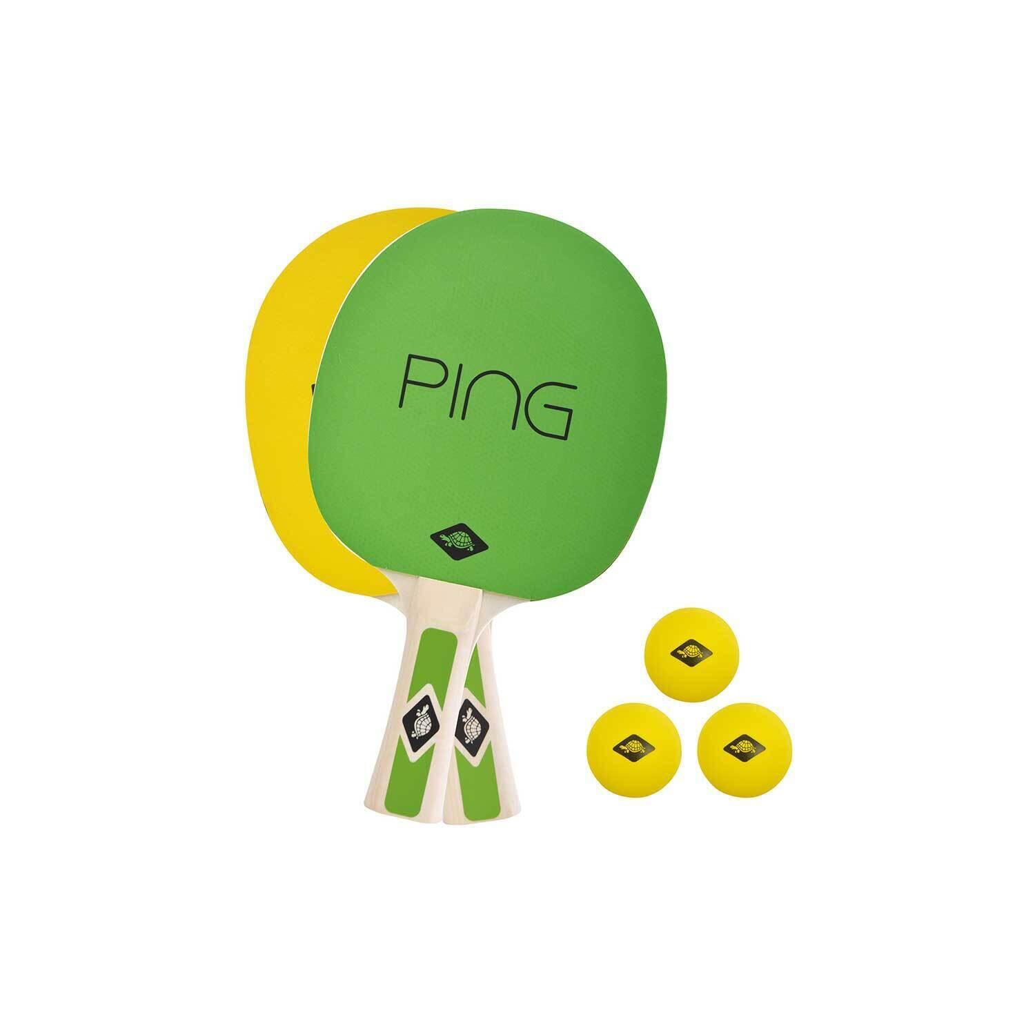 DONIC SCHILDKRÖT Table Tennis Set (Pack of 5) (Green/Yellow)