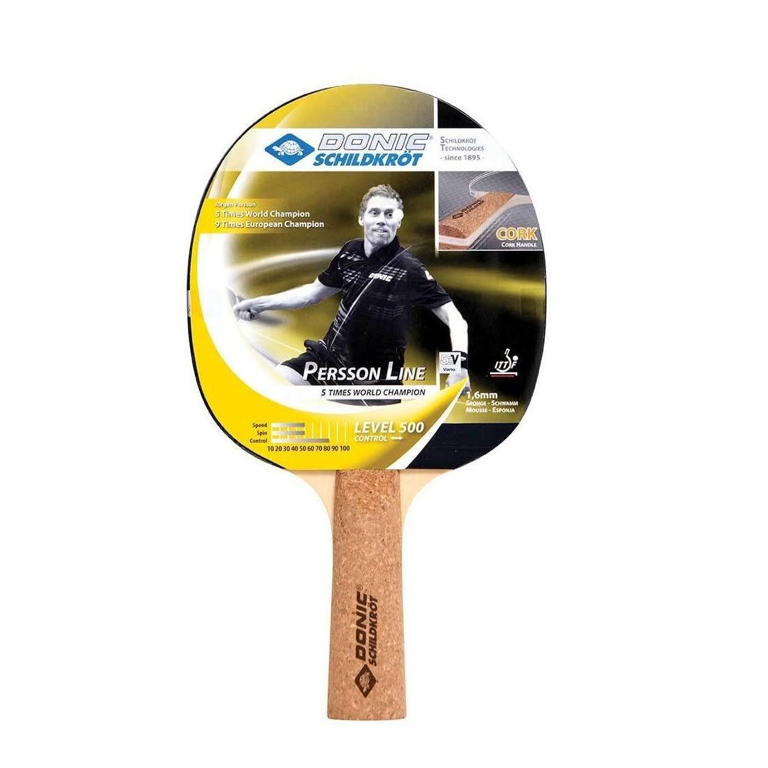 Persson 500 Table Tennis Bat (Black/Beige) 2/3