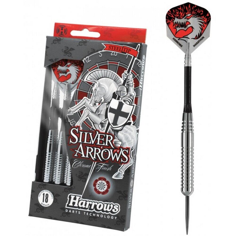 Silver Arrows Darts (Silver/Black/Red) 1/4