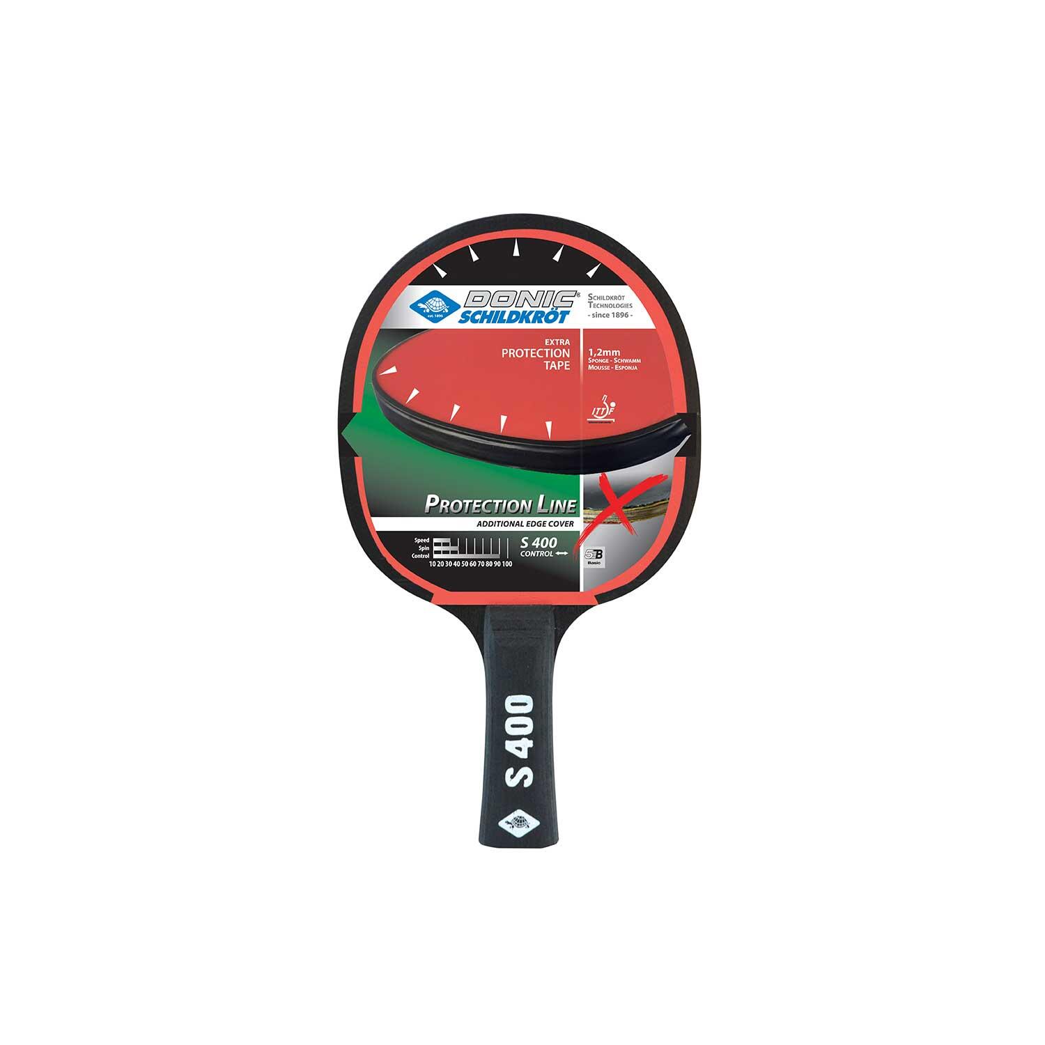 Protection Line S400 Table Tennis Bat (Red/Black) 2/3