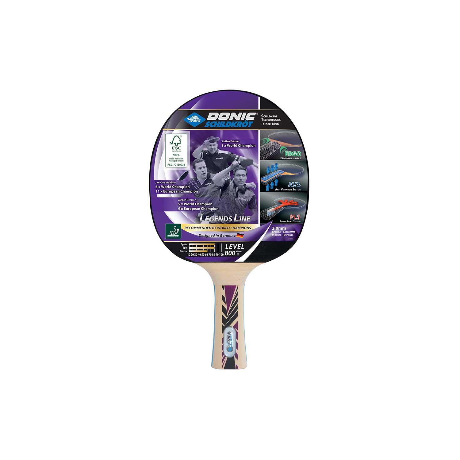 Legends 800 Table Tennis Bat (Black/Beige) 2/3