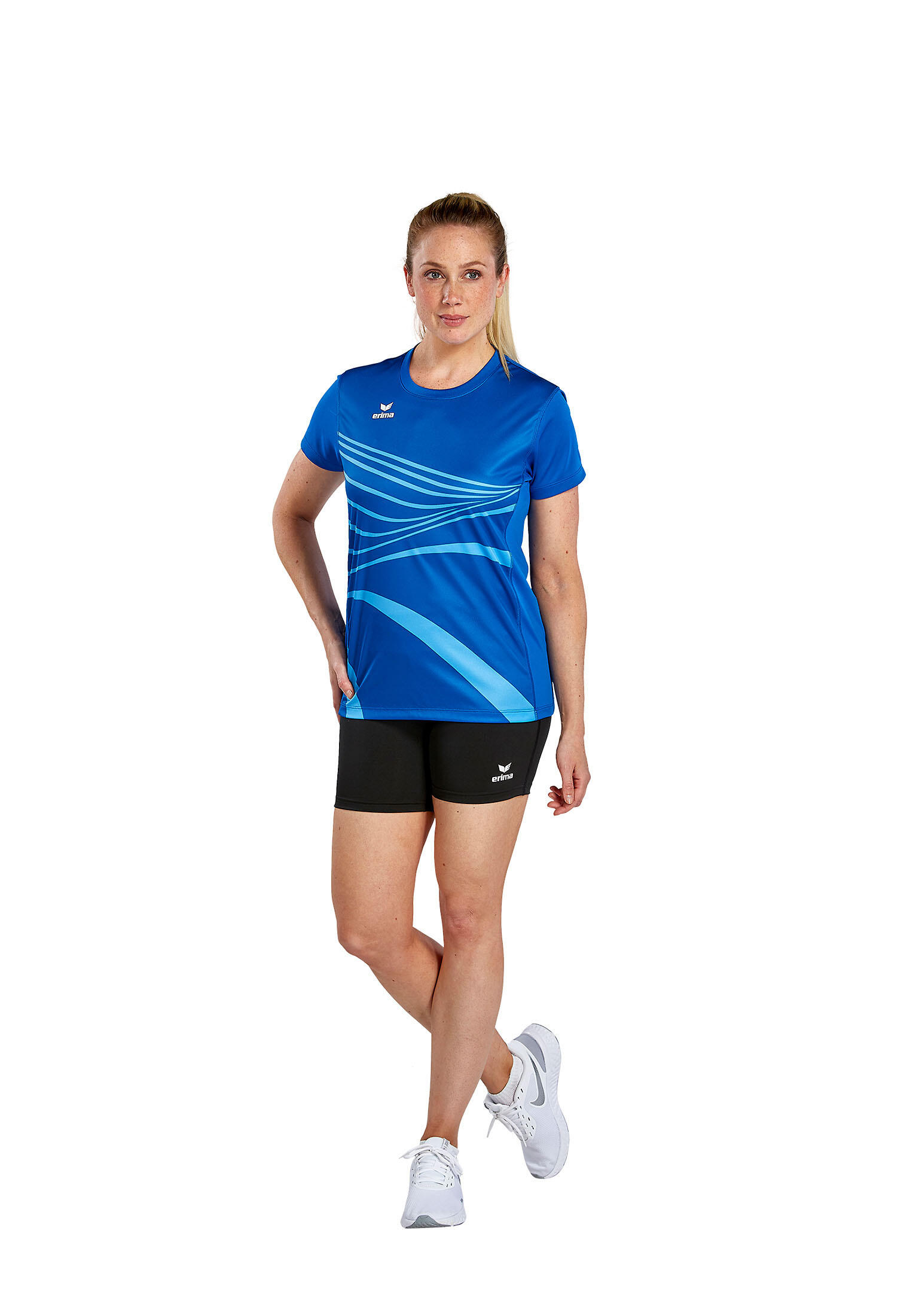 Erima Racing T-Shirt Blau 3/5
