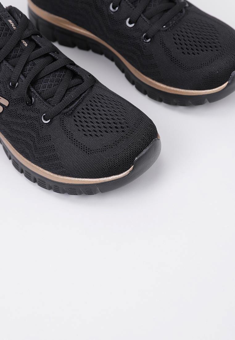 Chaussures Lifestyle Skechers Gracefulget Connected Noir/Rose Gold Femme 3/6