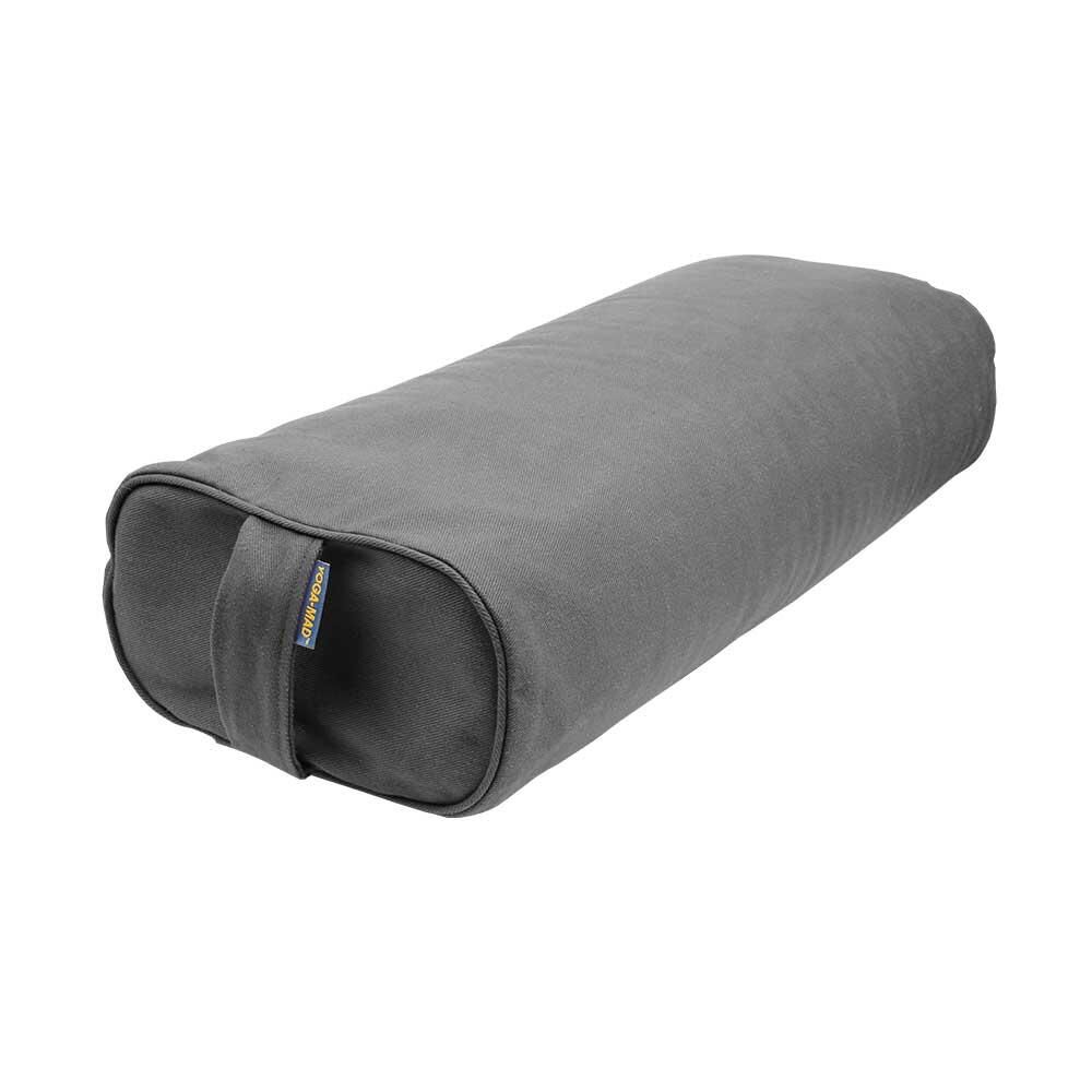 FITNESS-MAD Rectangular Buckwheat Yoga Bolster (Grey)