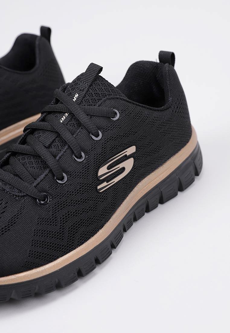 Chaussures Lifestyle Skechers Gracefulget Connected Noir/Rose Gold Femme 4/6