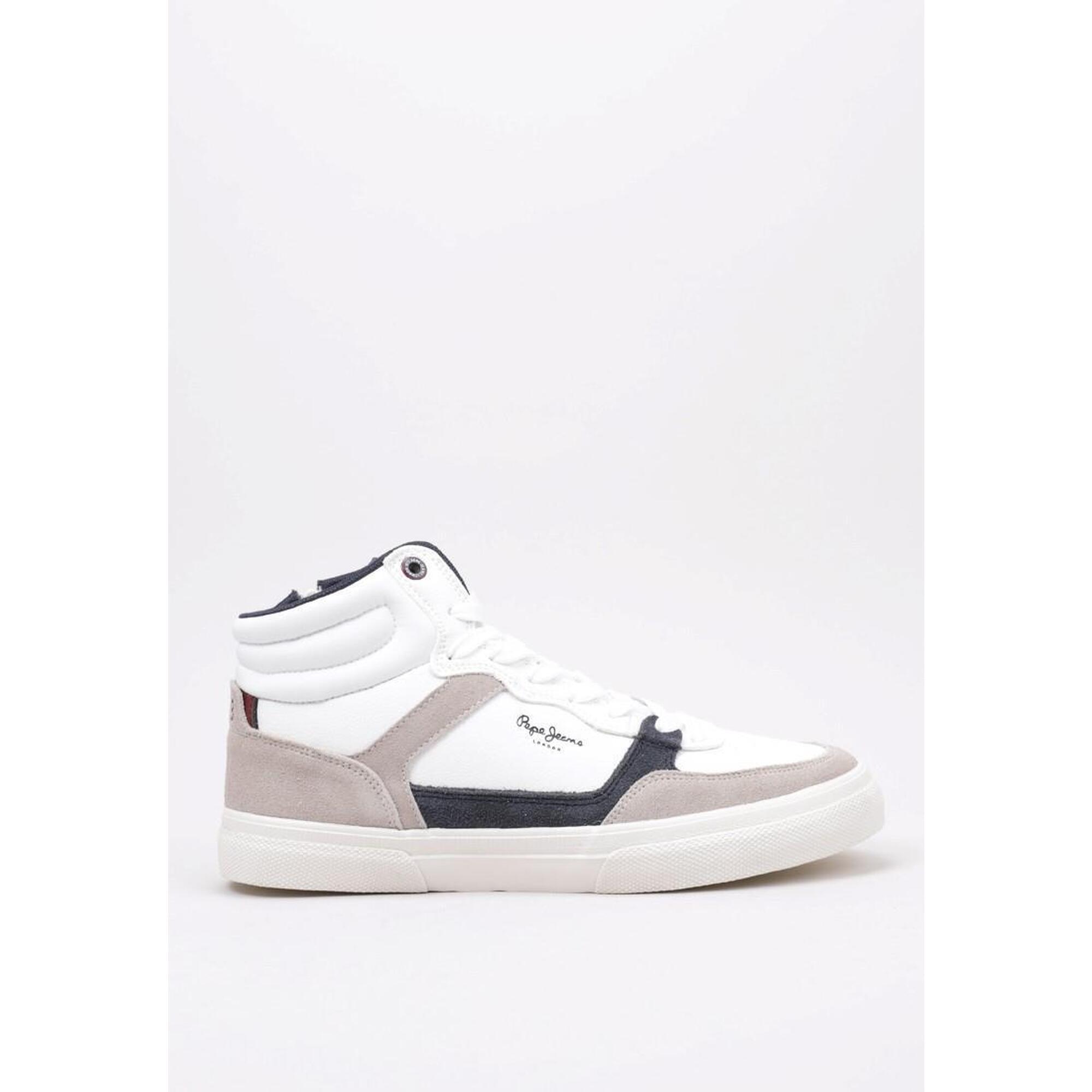 Pepe Jeans - Chaussure De Randonnée Baskets Homme Pepe Jeans Kenton Masterboot M Blan - Baskets - Blanc|bleu|gris - 44 - Decathlon