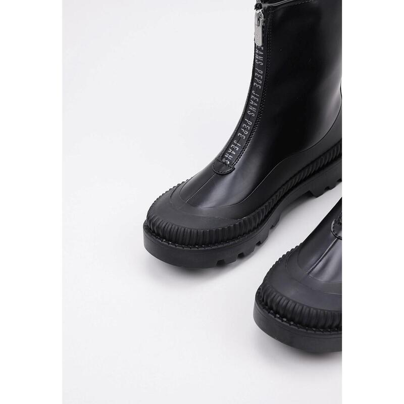 BOTA DE AGUA Vela Mujer Pepe Jeans GUM ZIP Negro