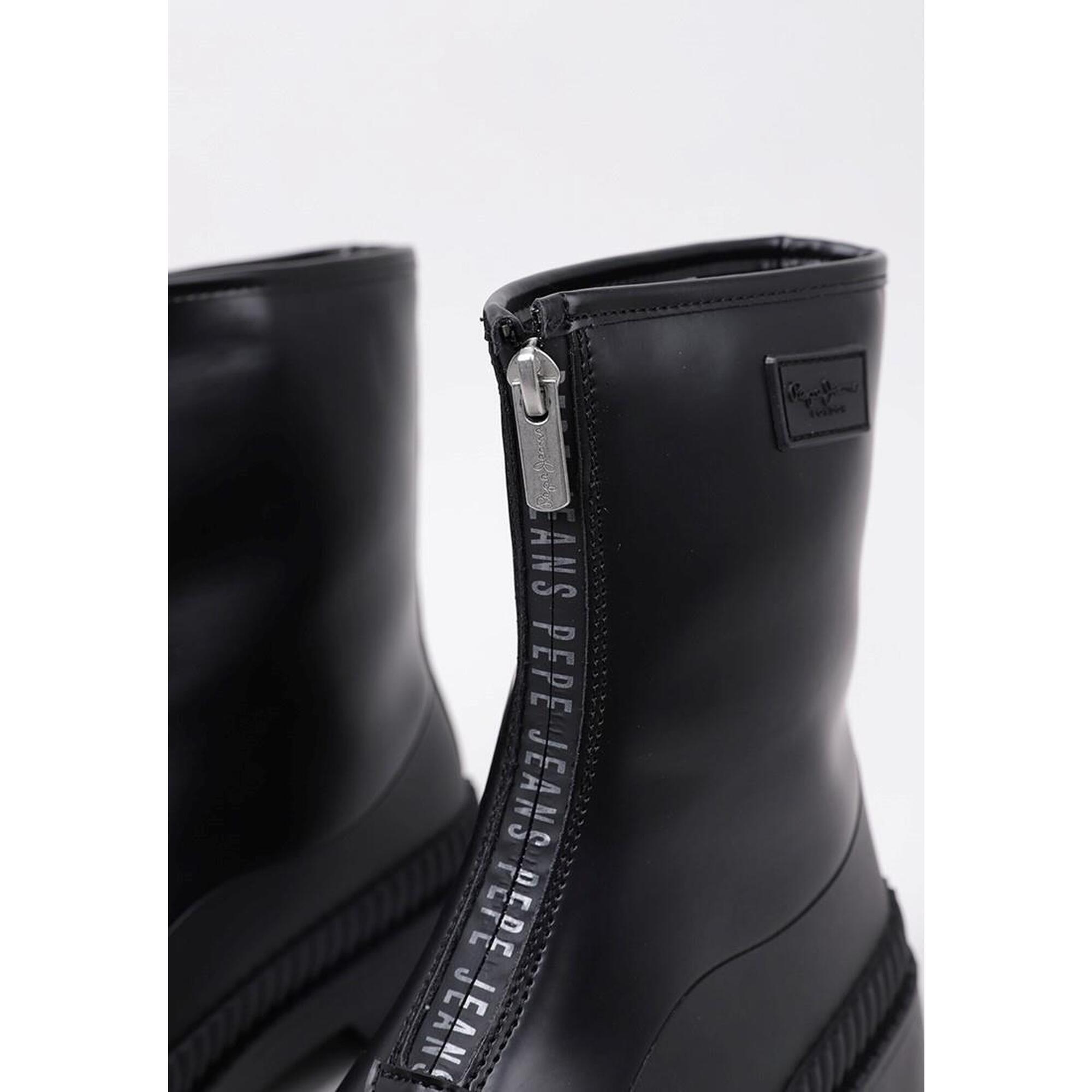 BOTA DE AGUA Vela Mujer PEPE JEANS GUM ZIP Negro Decathlon