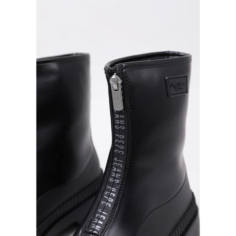 BOTA DE AGUA Vela Mujer Pepe Jeans GUM ZIP Negro