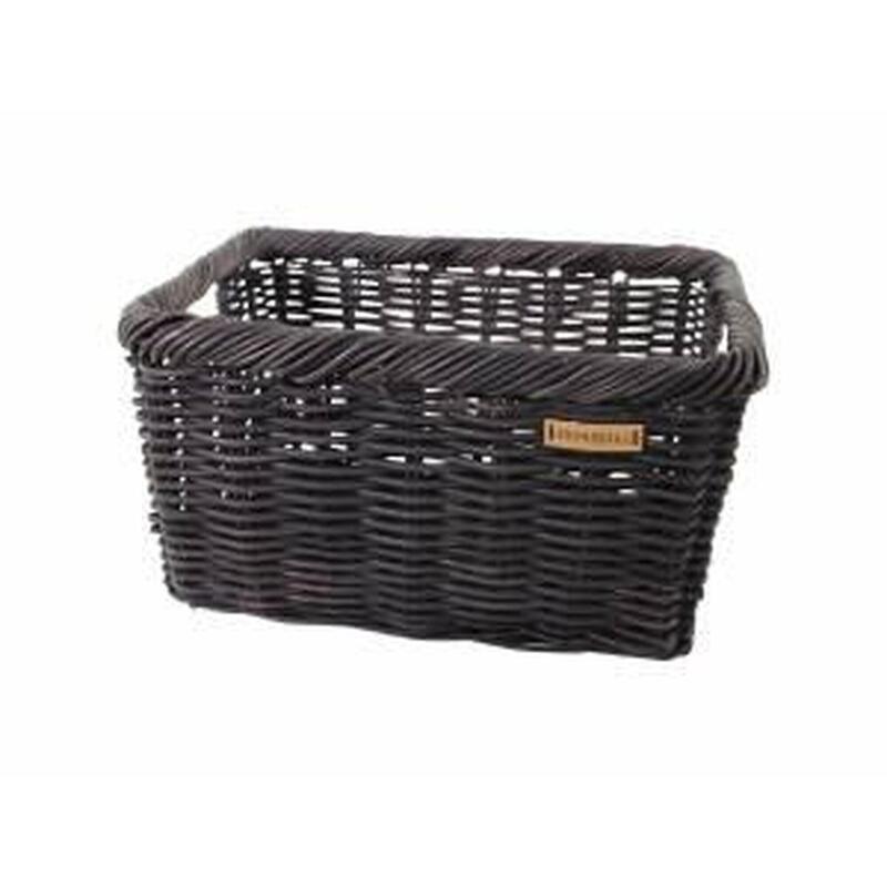 Rotan Fietsmand Noir L 31 Liter 51 X 37 X 27 Cm - Zwart