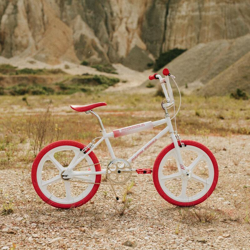 Retro BMX Fahrrad Capri Cobra weiß - rot