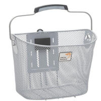 Fahrradkorb Toscana Smartlock – 19 Liter Silber 2/5