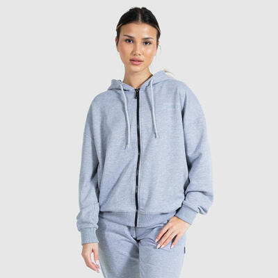 Damen Zip Hoodie Tara Grau Melange