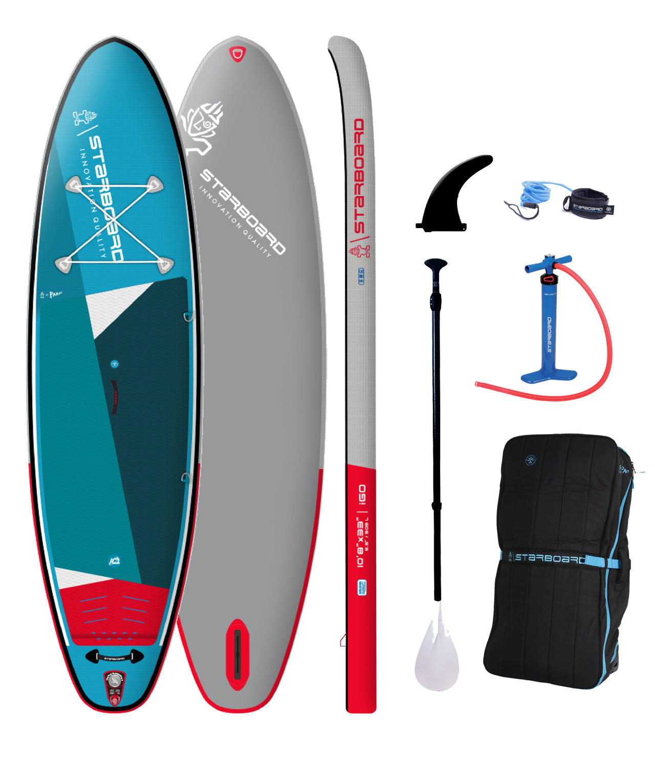 Starboard iGo Zen 10'8" Aufblasbares SUP Board - Blau 2/7