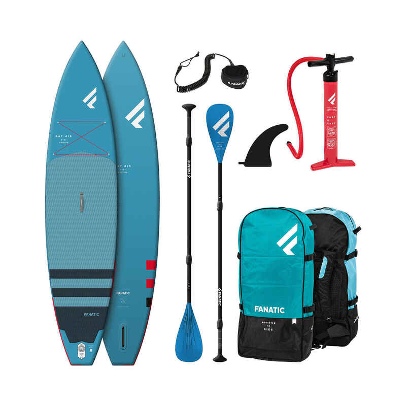 Fanatic SUP Komplett Set Package Ray Air/Pure 2022 - Größe 11´6''x31''
