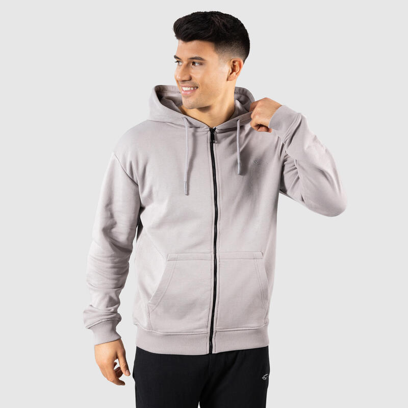 Herren Zip Hoodie Reece Grau für Sport & Freizeit