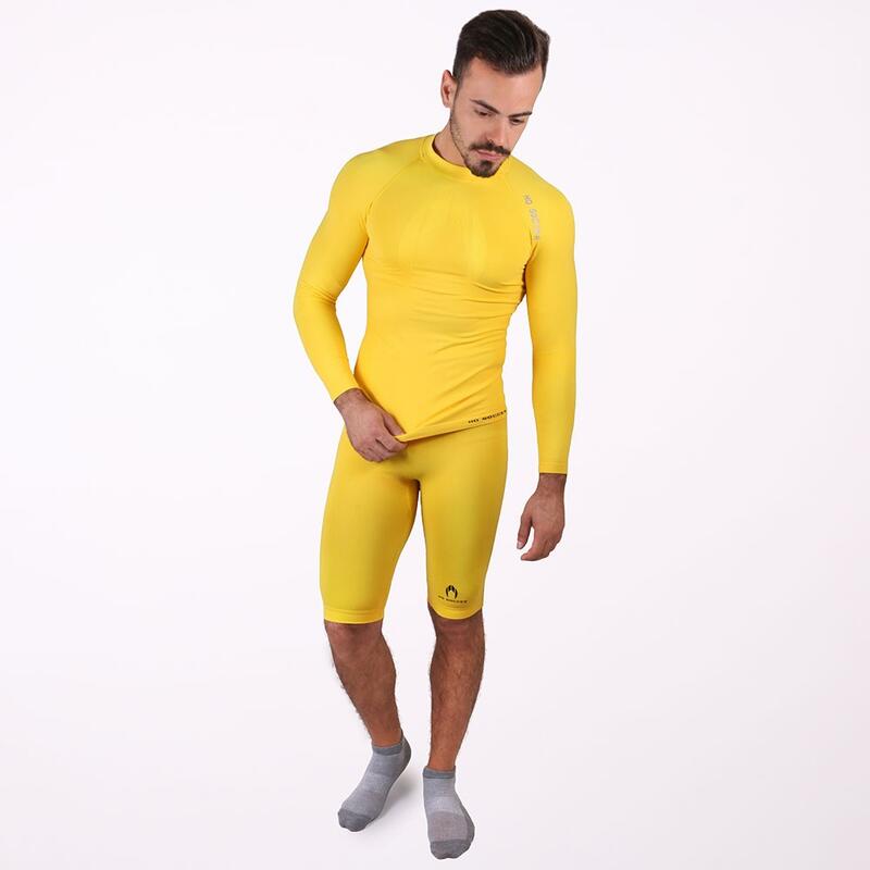 Maglia termica adulti a maniche lunghe Ho Soccer Giallo