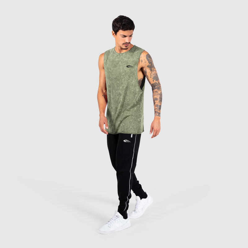 Herren Tank Top Matrix Olive für Sport & Freizeit