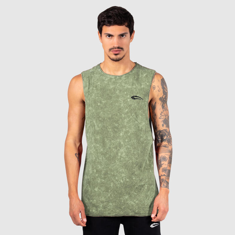 Herren Tank Top Matrix Olive für Sport & Freizeit