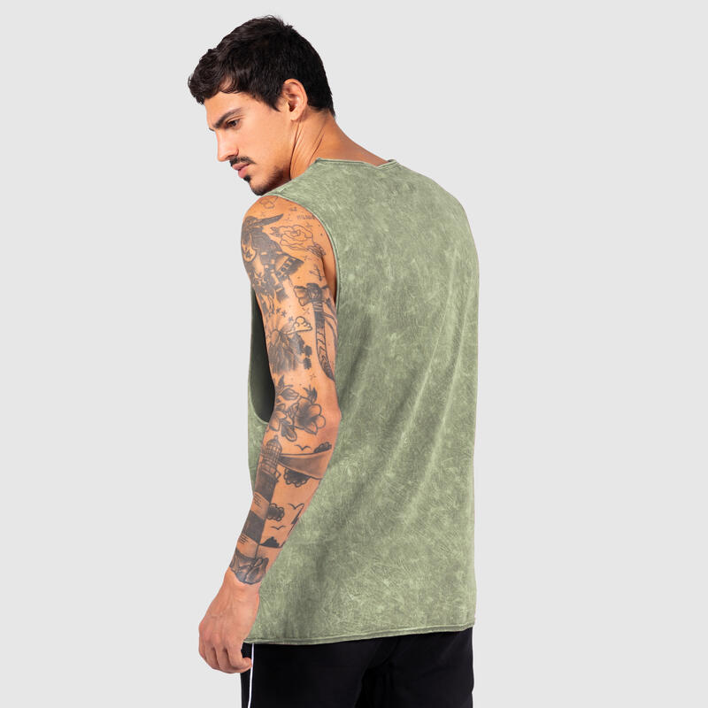 Herren Tank Top Matrix Olive für Sport & Freizeit