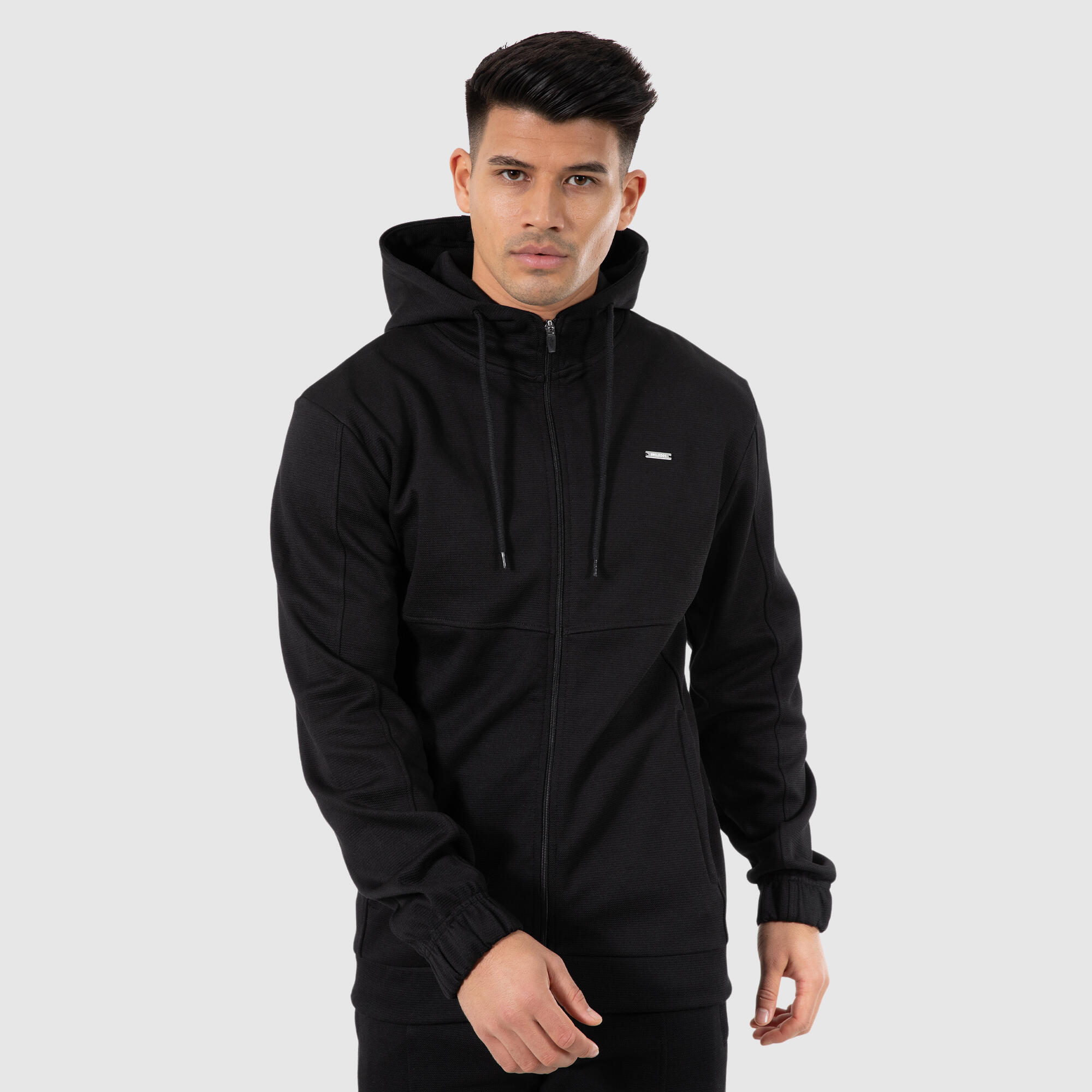 SMILODOX Herren Sweatjacke Nash Schwarz