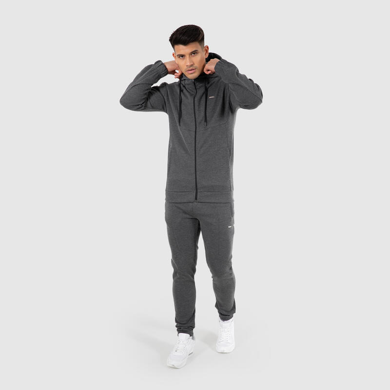 Herren Sweatjacke Nash Anthrazit Melange für Sport & Freizeit