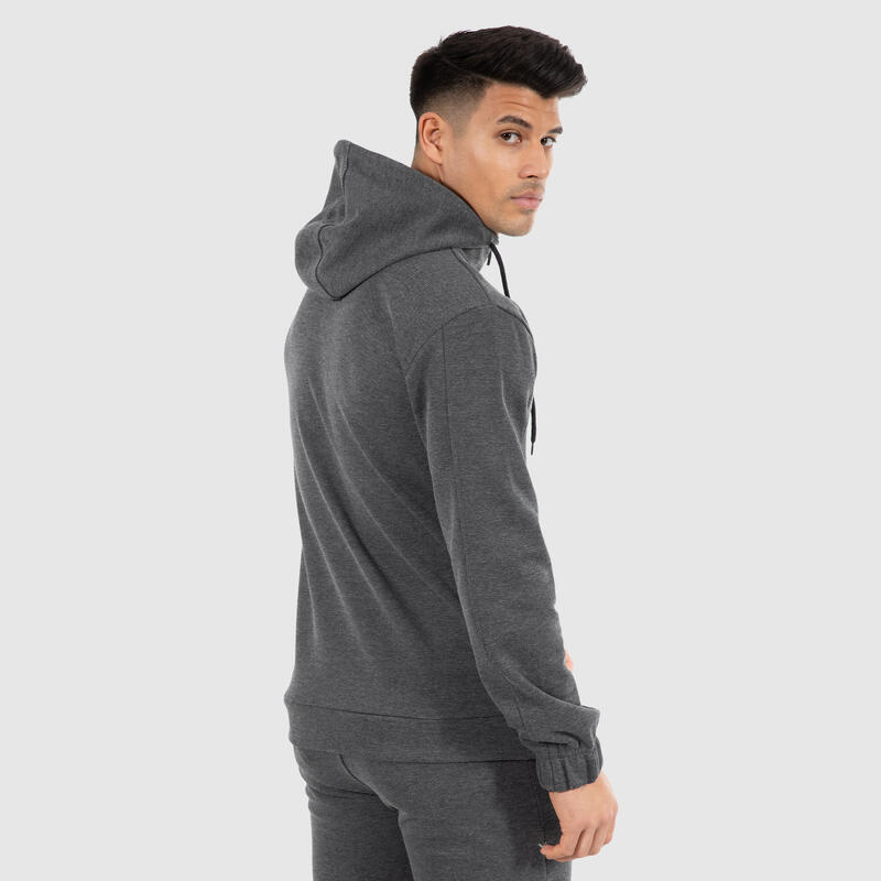 Herren Sweatjacke Nash Anthrazit Melange für Sport & Freizeit