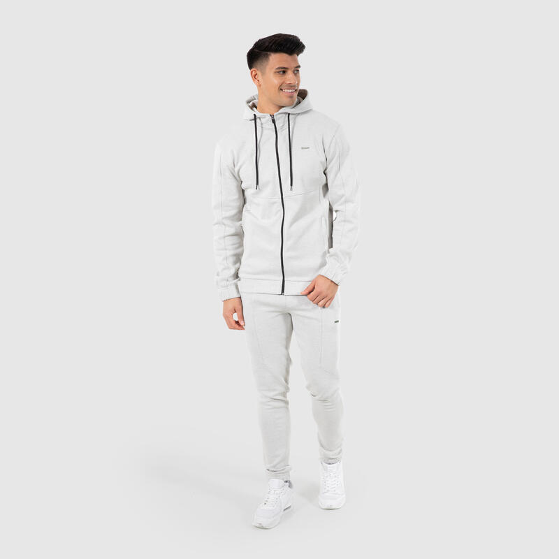 Herren Sweatjacke Nash Creme Melange für Sport & Freizeit