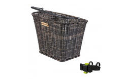 Panier à vélo Basil Bremen Rattan Look KF - Élégance pour votre guidon