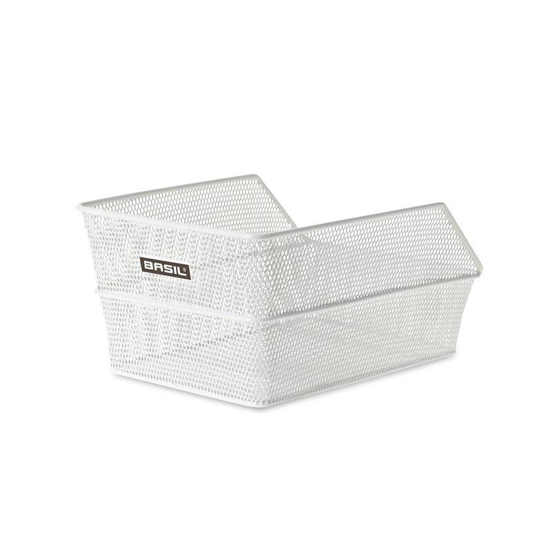Basil Cento S - Panier à vélo - à l'arrière - blanc 3/3