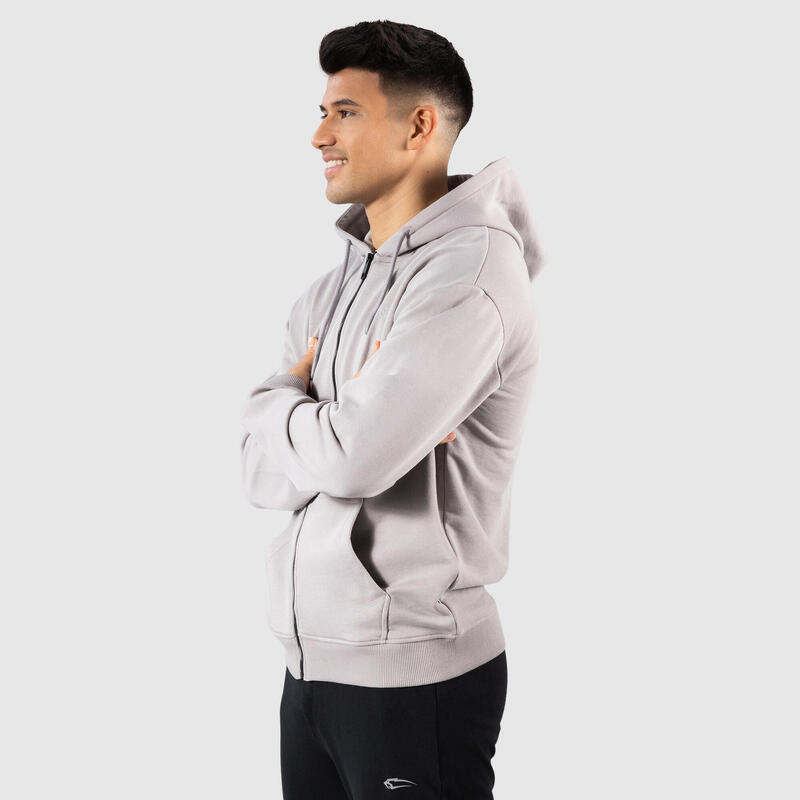 Herren Zip Hoodie Reece Grau für Sport & Freizeit