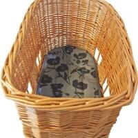 Coussin Pour Panier Vélo Basil Pasja – 50 Cm – Grand Elegance Grey – Neuf