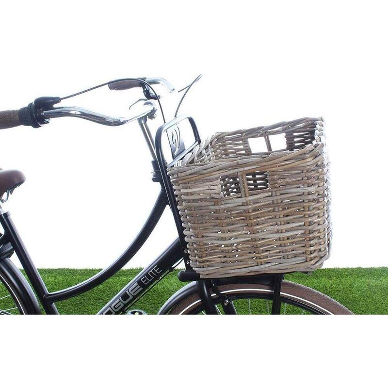 Rotan Fietsmand Brisbane Large 39 Liter 46 X 33 X 26 Cm - Grijs