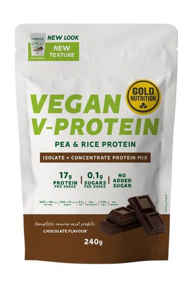 PROTEÍNA VEGETARIANA V-PROTEIN CHOCOLATE - 240 G