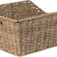 Hinterradkorb "Cento Rattan Look" seegras 2/3