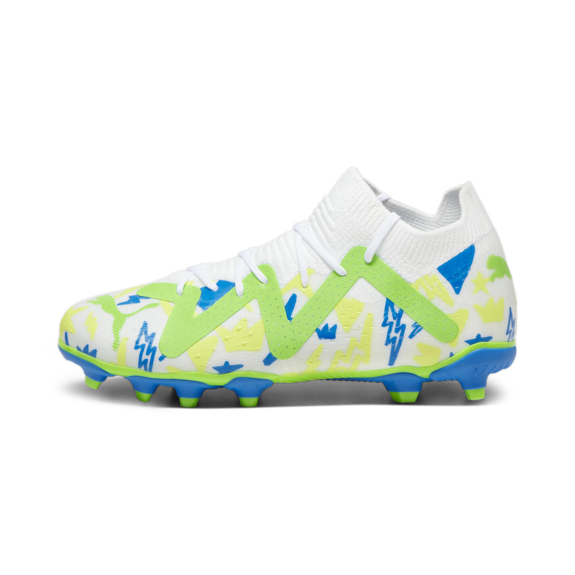 Puma Future Match x Neymar FG/AG Kids White Football Boots 3/6