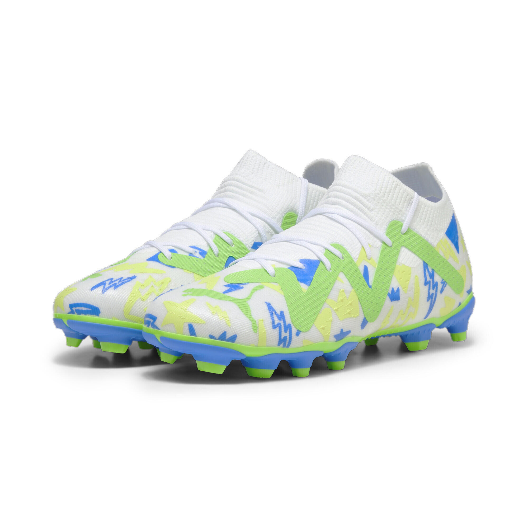 Puma Future Match x Neymar FG/AG Kids White Football Boots 1/6