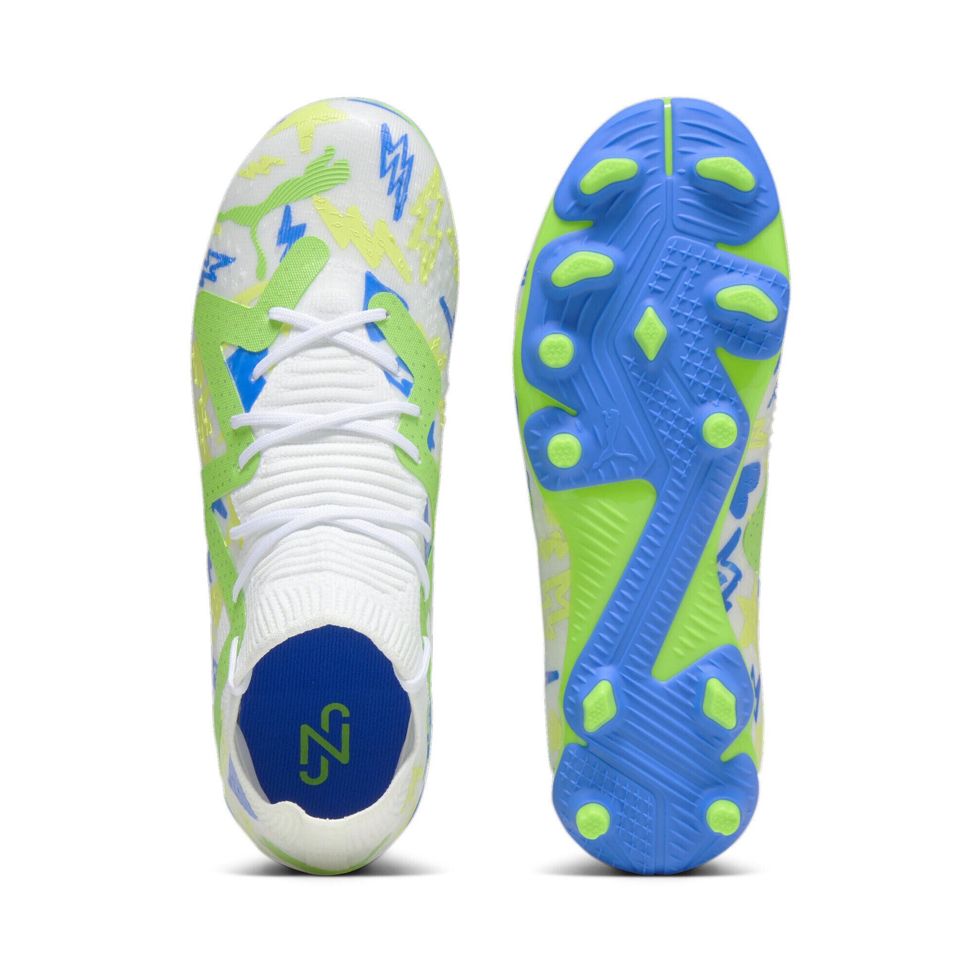 Puma Future Match x Neymar FG/AG Kids White Football Boots 4/6