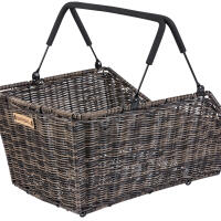 Kosz Rowerowy Cento Rattan Look Multi System 49 X 34 X 26 Cm - Brązowy
