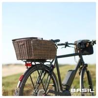 Kosz Rowerowy Cento Rattan Look Multi System 49 X 34 X 26 Cm - Brązowy