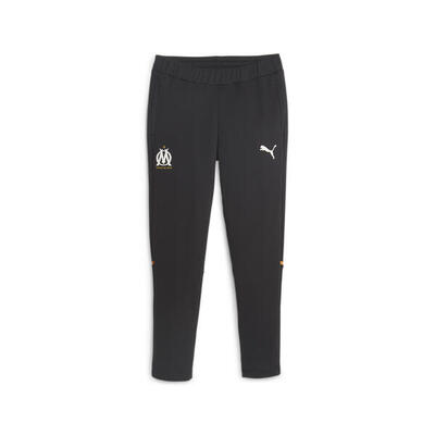 Olympique de marseille casuals voetbalsweatpants puma black rickie orange