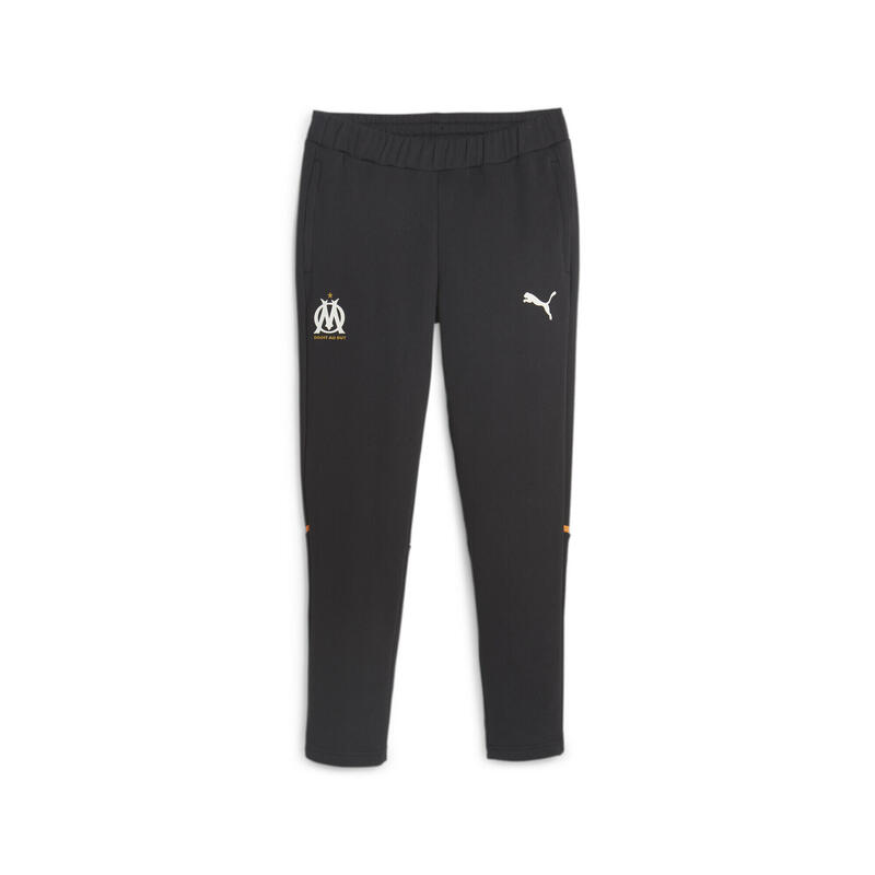 Pantalon de survêtement Casuals Olympique de Marseille PUMA Black Rickie Orange