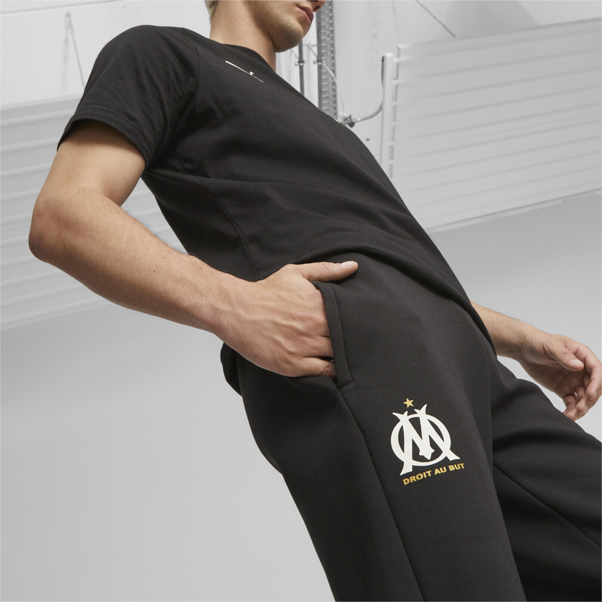 Pantalon de survêtement Casuals Olympique de Marseille PUMA Black Rickie Orange 3/7