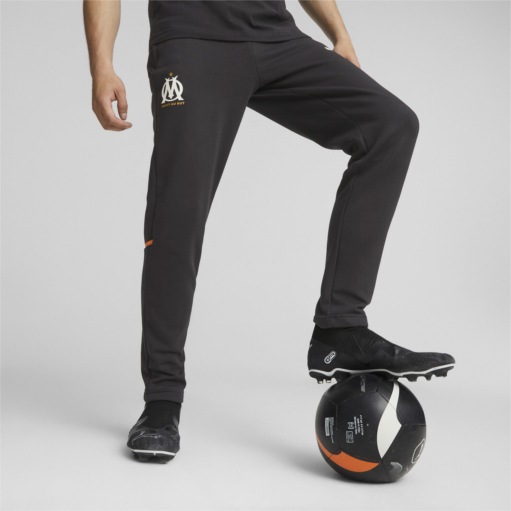 Pantalon de survêtement Casuals Olympique de Marseille PUMA Black Rickie Orange 2/7