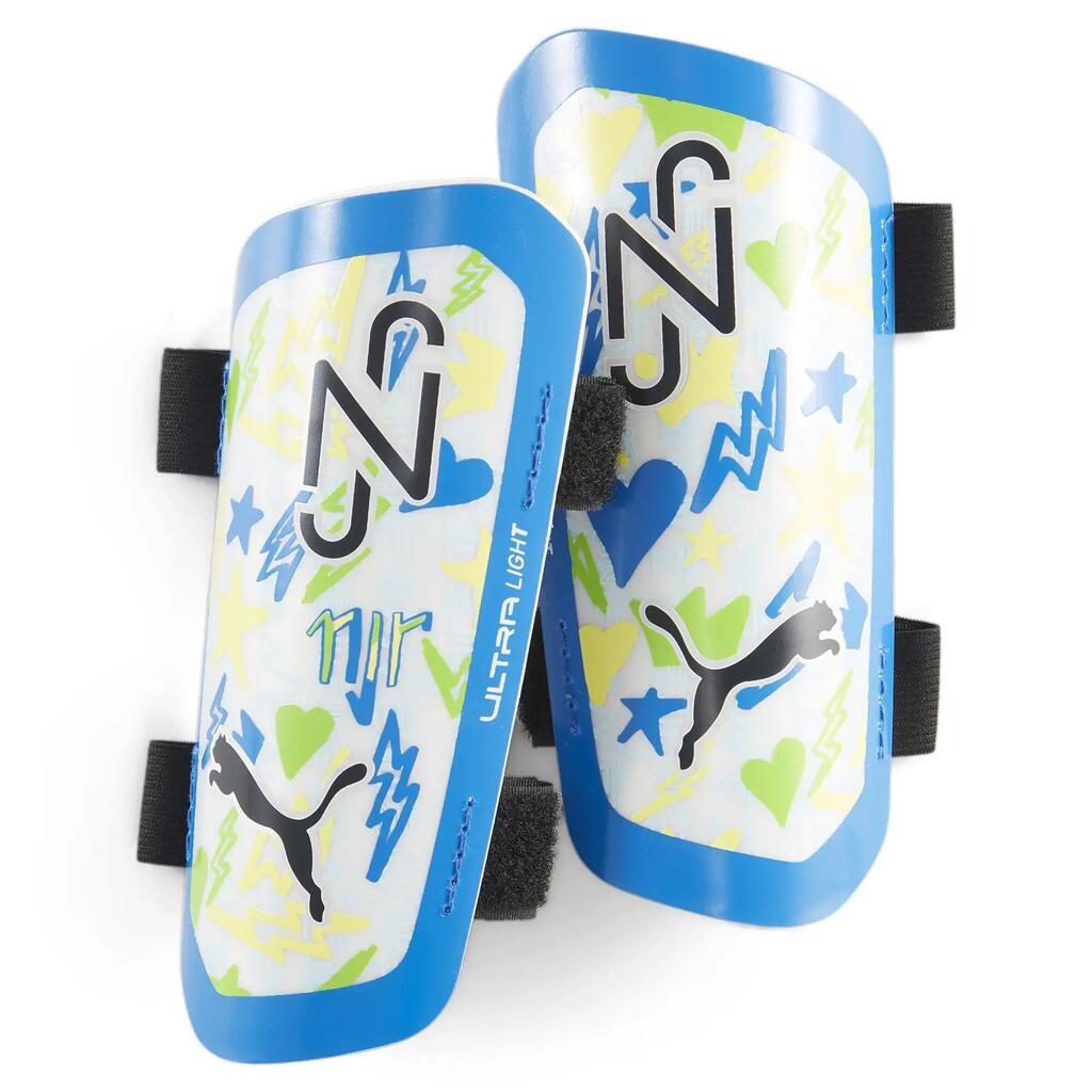 Unisex Adult Neymar JR Ultra Light Football Shin Guards (Blue/Green/Black) XXS
